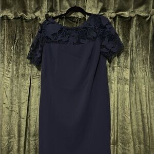 Ann Taylor  Navy Lace Dress